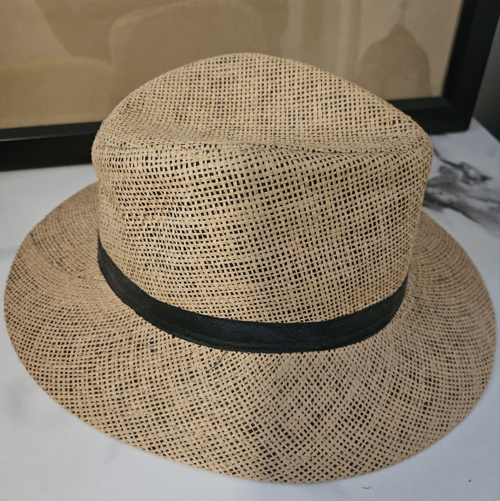 Tan Fedora Sun Hat (NWOT) - Picture 2 of 3